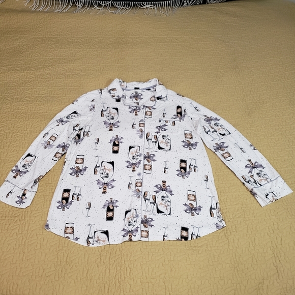 Soma Champagne pajama Top size XL - Picture 2 of 4